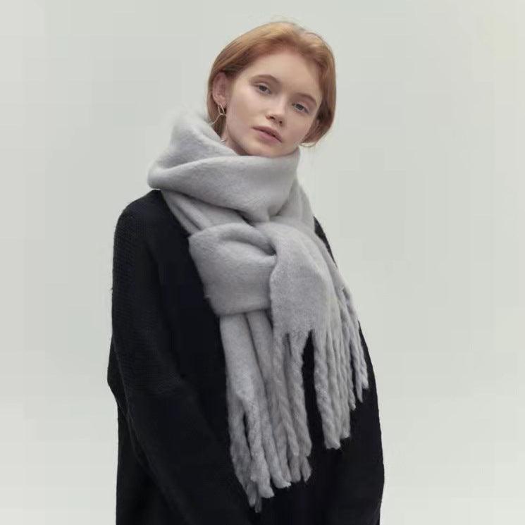 All-match Soft Glutinous Idle Style Thermal Long Scarf - Nioor