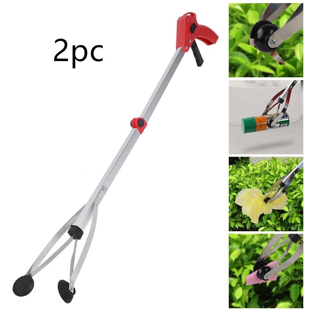 Aluminum alloy folding garbage clip picking device Household picking device Sanitation garbage clamp health clip - Nioor