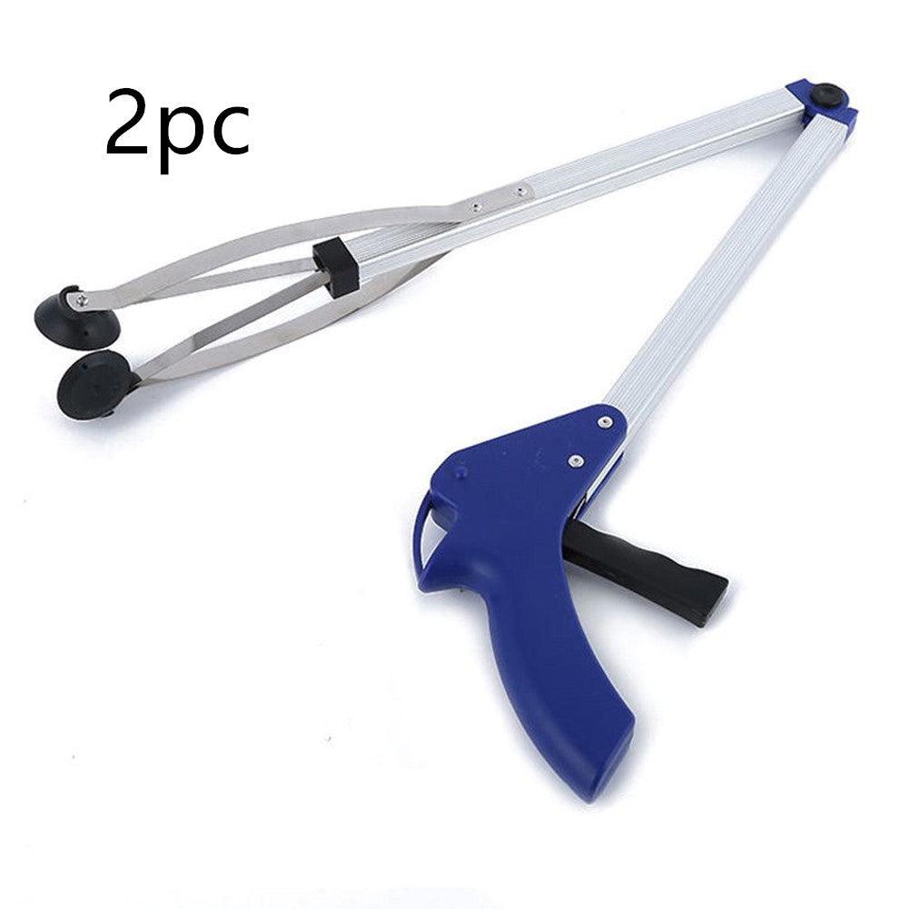 Aluminum alloy folding garbage clip picking device Household picking device Sanitation garbage clamp health clip - Nioor