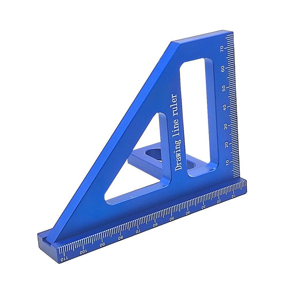 Aluminum Alloy Ruler Woodworking Angle Lineation Ruler - Nioor