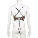 Ancient Printed Personality Chain Camisole - Nioor