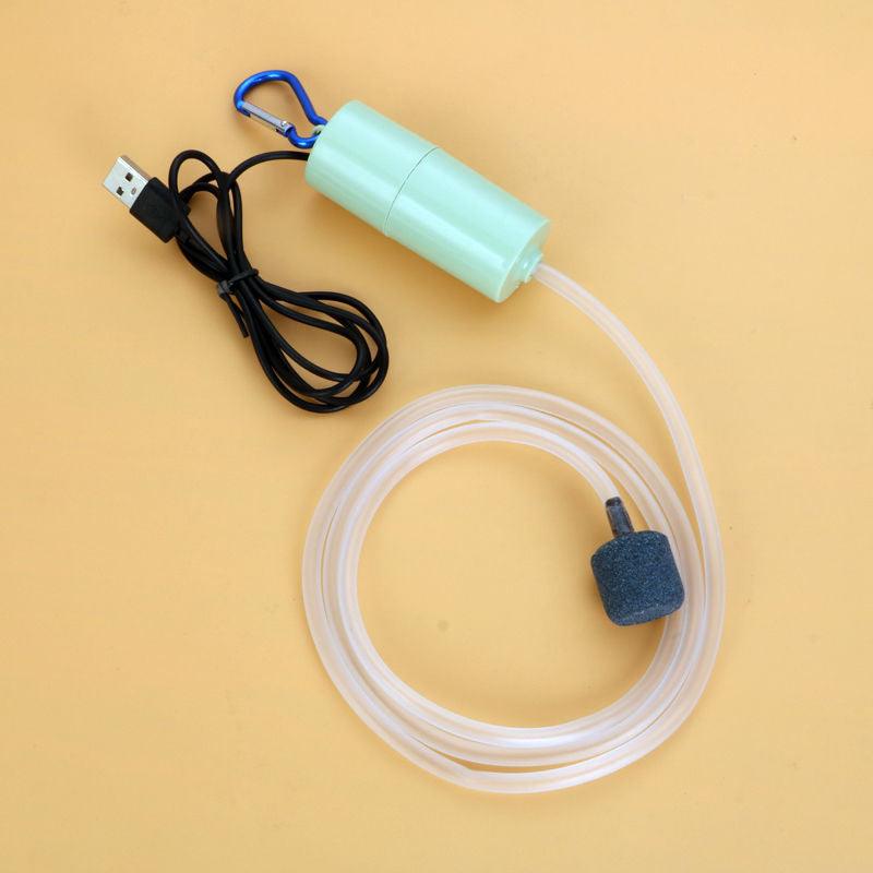 Aquarium Fish Tank USB Oxygen Air Pump Mute Energy Saving Supplies Portable Mini Aquatic Terrarium Fish Tank Accessories - Nioor