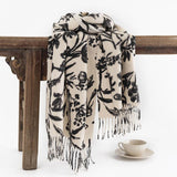 Artificial Cashmere Scarf Wholesale Cream Sweet Girl Style Scarf Shawl - Nioor