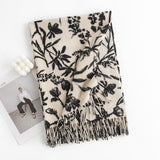 Artificial Cashmere Scarf Wholesale Cream Sweet Girl Style Scarf Shawl - Nioor