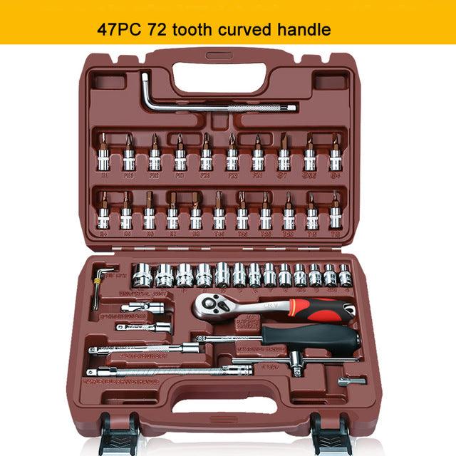 Auto repair tool ratchet quick socket wrench set - Nioor