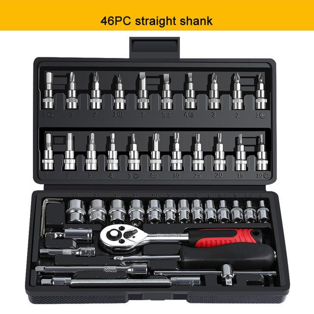 Auto repair tool ratchet quick socket wrench set - Nioor