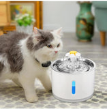 Automatic Pet Cat Water Fountain With LED Lighting USB Dogs Cats Mute Drinker Feeder Bowl Drinking Dispenser - Nioor