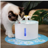 Automatic Pet Cat Water Fountain With LED Lighting USB Dogs Cats Mute Drinker Feeder Bowl Drinking Dispenser - Nioor