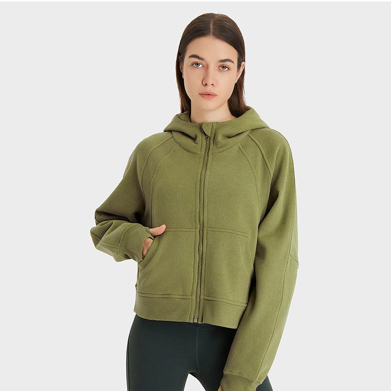 Autumn And Winter Women's Sports Fitness Running Sweatshirt Jacket - Nioor