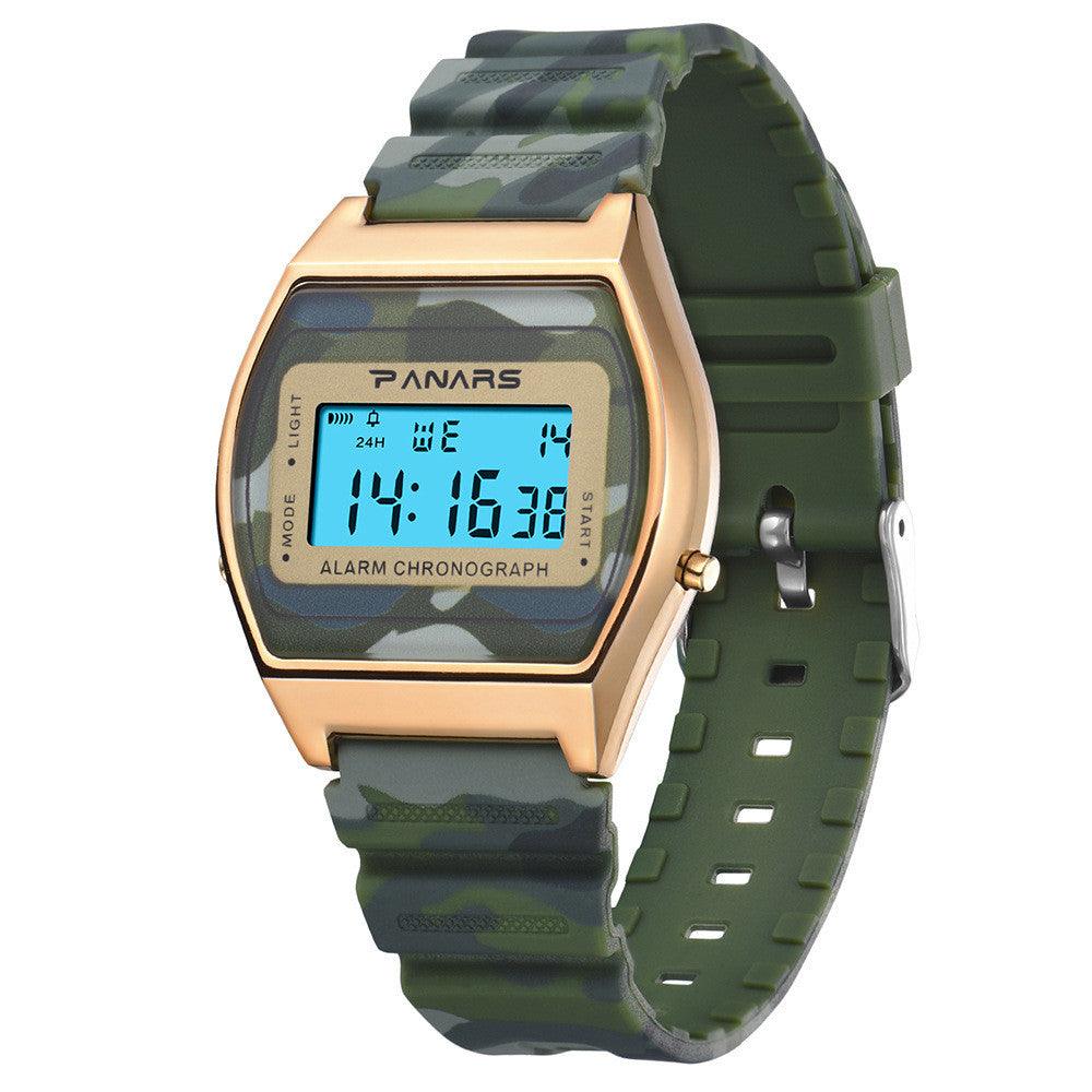 Slim Watch Square Student Camouflage - Nioor