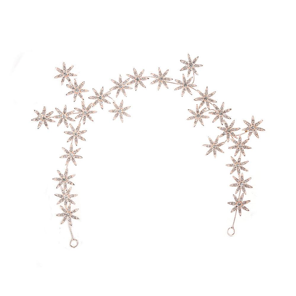 New Bridal Headdress High-end Rhinestone Seven-star Hair Accessories Starry Hair Band - Nioor