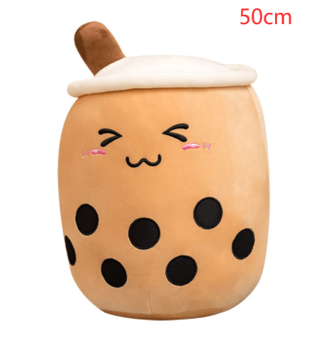 Cute Fruit Drink Plush Stuffed Soft Strawberry Milk Tea Plush Boba Tea Cup Toy Bubble Tea Pillow Cushion Kids Gift - Nioor