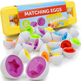 Baby Learning Educational Toy Smart Egg Toy Games Shape Matching Sorters Toys Montessori Eggs Toys For Kids Children - Nioor