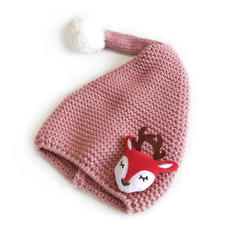 Cute Autumn And Winter Thermal Head Cover Casual Knitted Wool Hat - Nioor