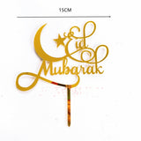 Muslim Islam Happy Eid Mubarak Acrylic Cake Insert Plugin