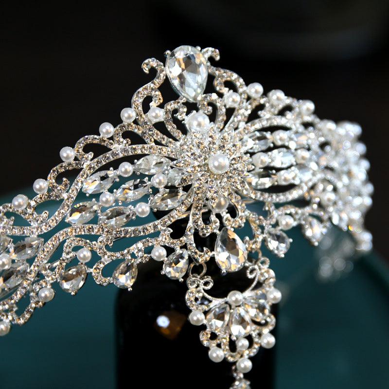 Baroque Bride Crown Fashion Headwear - Nioor