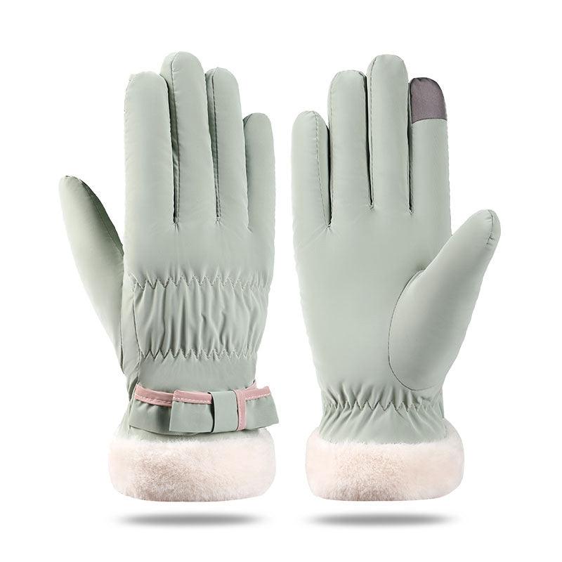 Winter Fleece-lined Thickened Touch Screen Gloves - Nioor