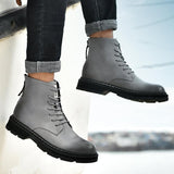 Fashion Zipper Tooling Boots Outdoor Leisure Platform - Nioor