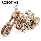 Robotime Rokr Cruiser Motorcycle DIY Wooden Model 420 Pcs Building Block Kits Funny Toys Gifts For Children Adults Dropshipping - Nioor