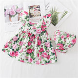 Cotton Baby Ruffled Floral Print Dress