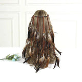 Women's Boho Fashion Feather Headband Ornament - Nioor