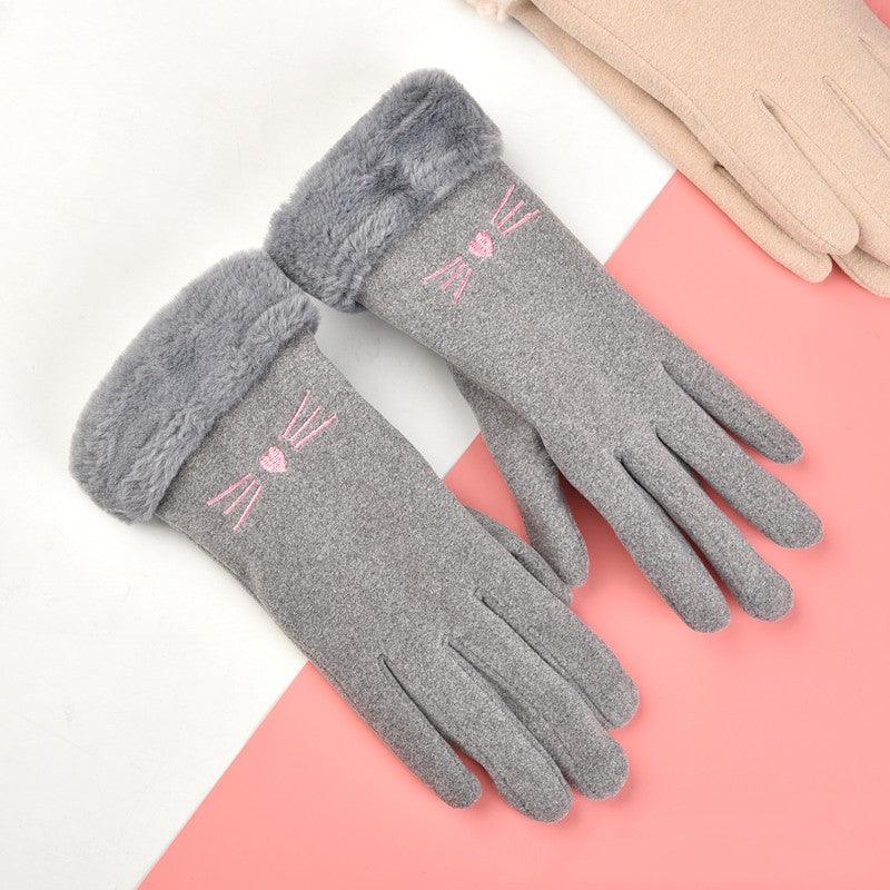 Women's Winter Fleece-lined Thermal Touch Screen Gloves - Nioor