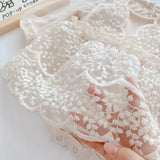 Baby Solid Color Princess Lace Puff Dress