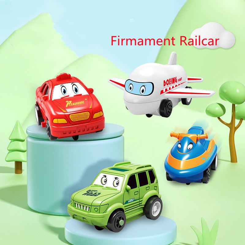 Children Puzzle Electric Railroad Speeder DIY Assembly Electric Car Automatic Rail City Scene Construction Education Toy Gift - Nioor