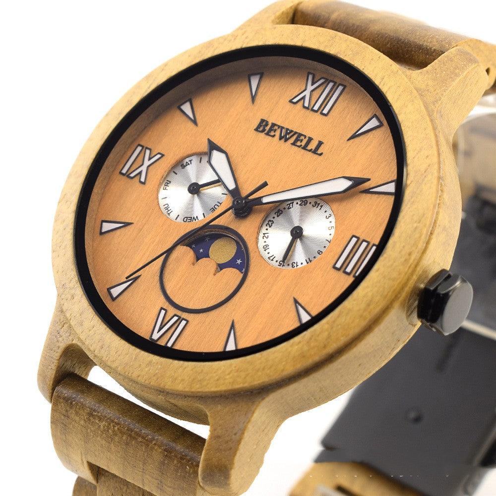 Fashion Sports Quartz Wooden Watch - Nioor