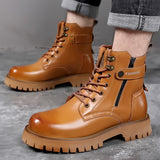 Mens Fashion Thick-soled High-top Wearable Martin Boots