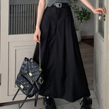 Slimming Temperament Mid-length Large Swing Skirt - Nioor