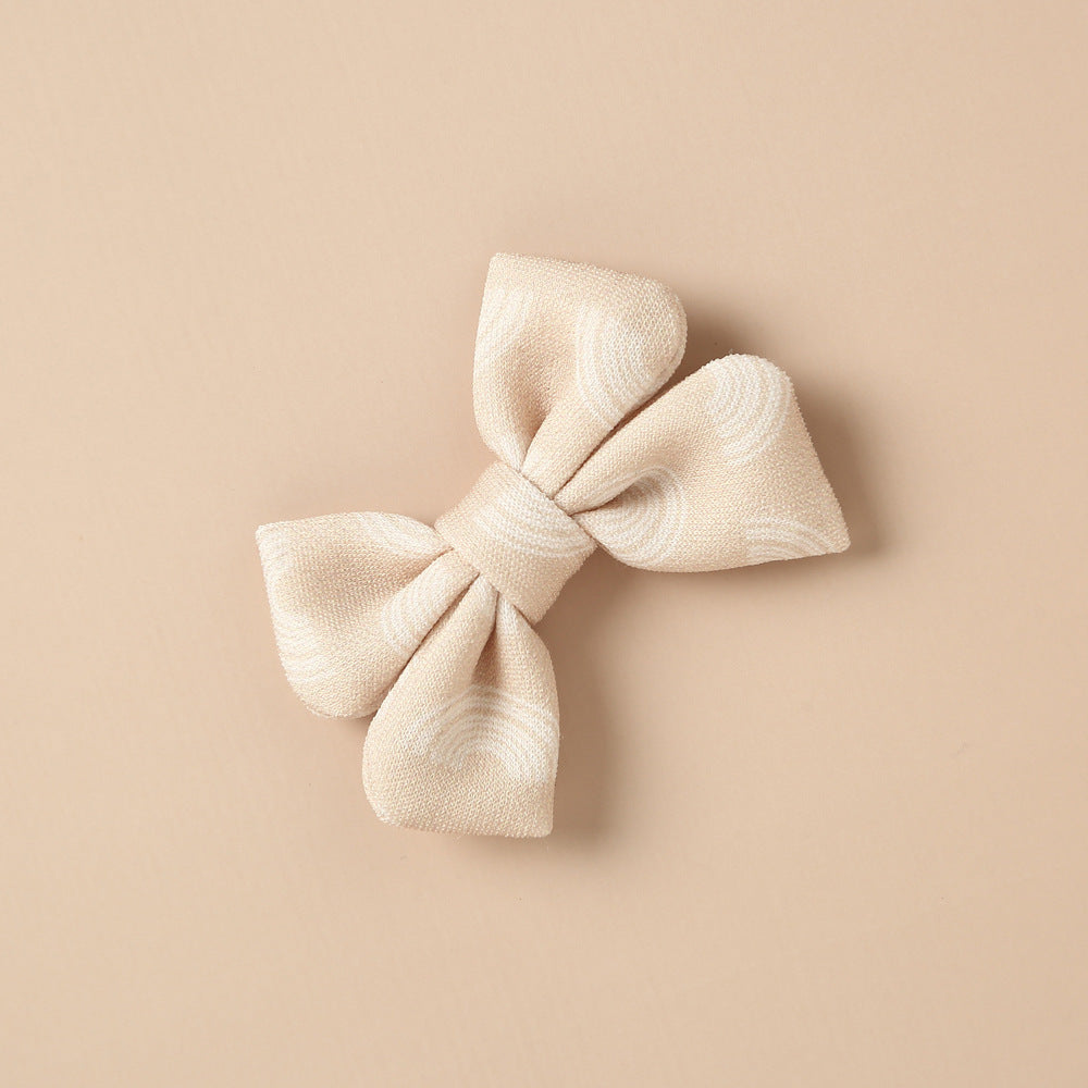 Retro Style Bow Children's Hair Edge Clip Jewelry