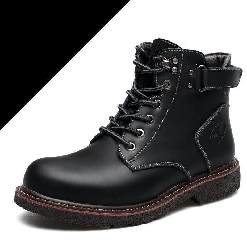 Fashion Men's Casual Mid-cut Leather Boots - Nioor