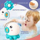 Octopus Fountain Bath Toy Water Jet Rotating Shower Bathroom Toy Summer Water Toys Sprinkler Beach Toys Kids Water Toys - Nioor