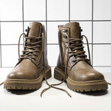 High-top Shoes All-match British Work Shoes Winter Thick Bottom Hiking Boots