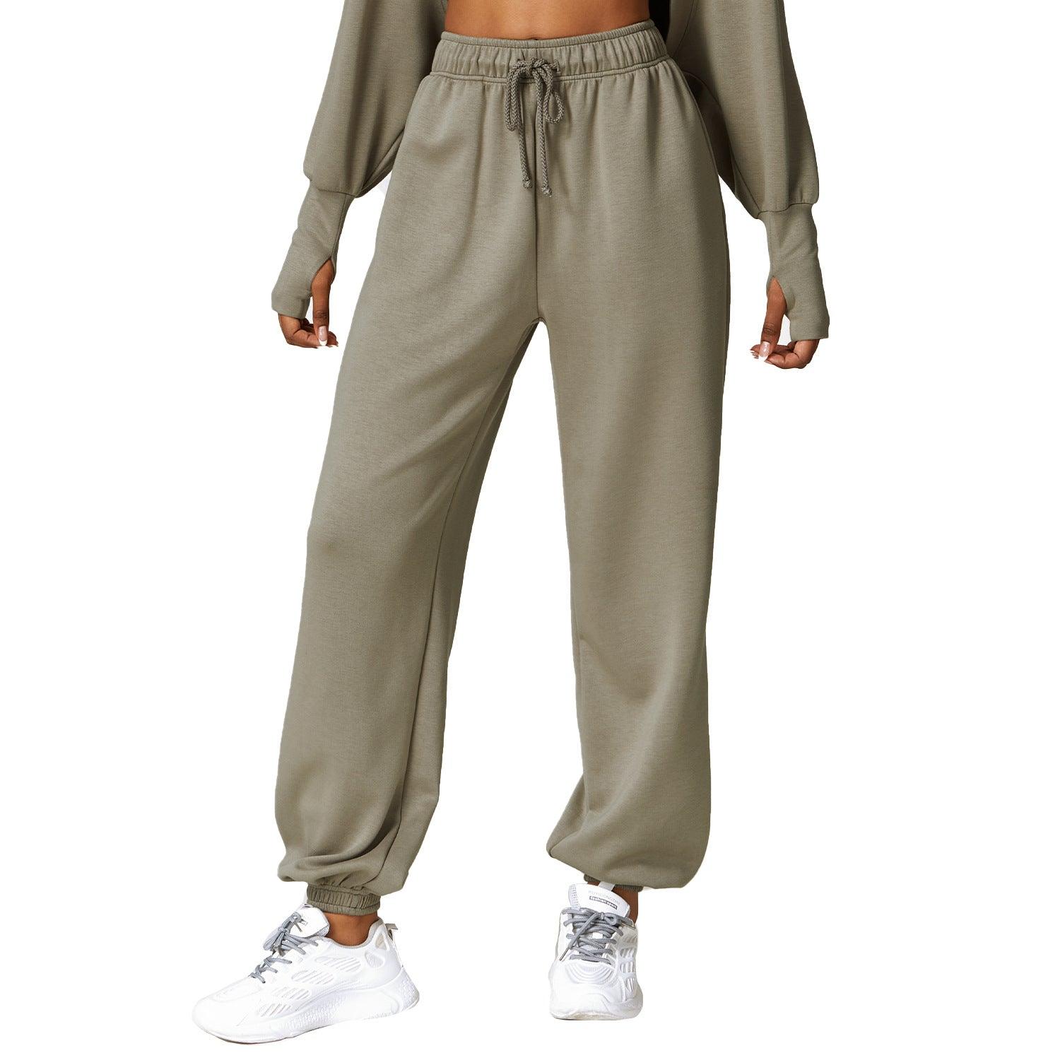 High Top Sports Sweatpants Women's Loose Straight - Nioor