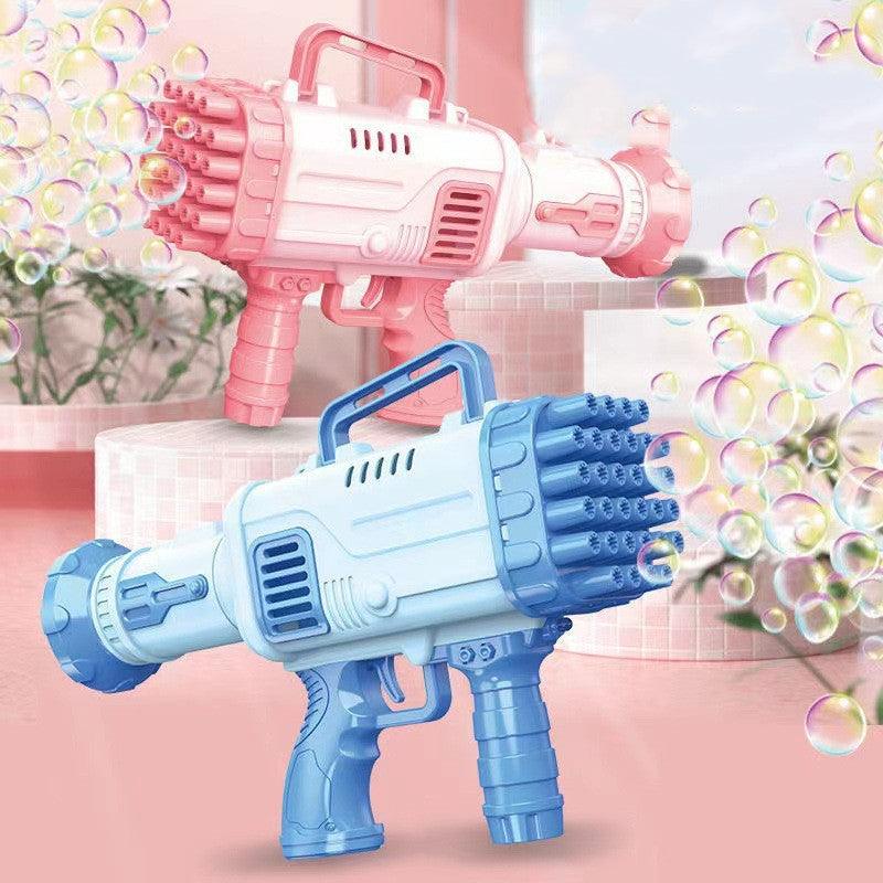 32 Holes Bazooka Bubble Machine Electric Children's Toy Gatling Bubble Gun Automatic Porous - Nioor