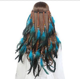 Women's Boho Fashion Feather Headband Ornament - Nioor