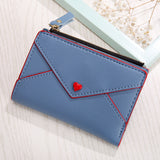 Heart-shaped Short Women's Pu Card Bag