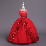Party 3D Lace Flower Girl Wedding Dress