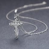 925 Sterling Silver for Women Cross Pendant Cross Jewelry Cross Necklace - Nioor