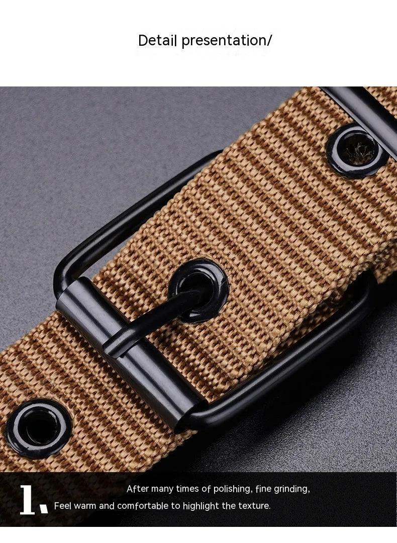 Porous Pin Buckle Canvas Belt Fashion All-matching - Nioor