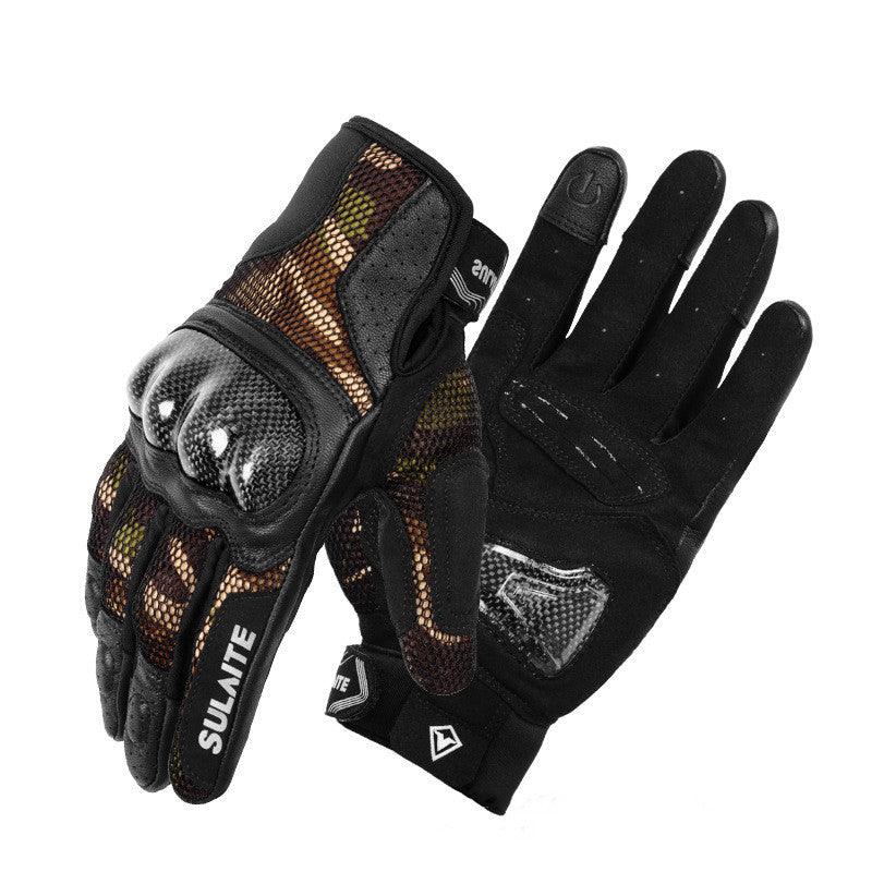 Motorcycle Riding Breathable Carbon Fiber Anti-drop Gloves - Nioor