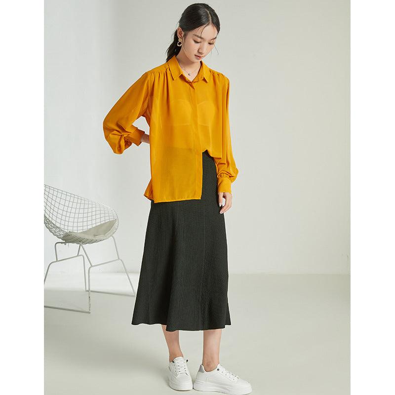 Women's Autumn And Winter Mid-length Half-length New Pleated Skirt - Nioor