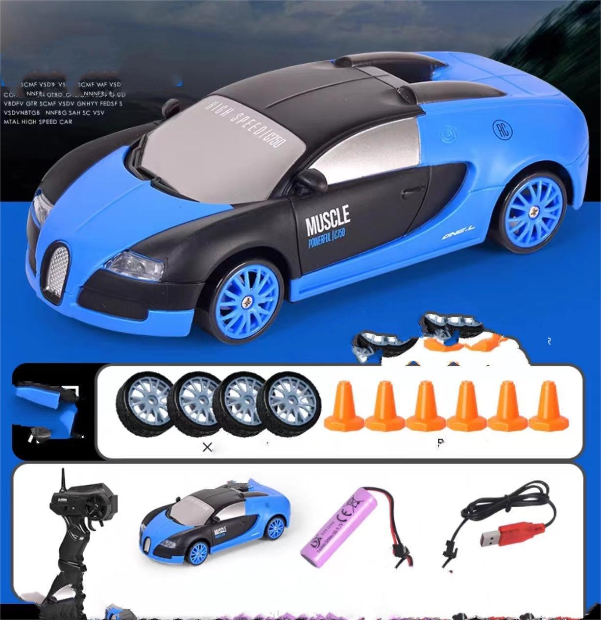 2.4G Drift Rc Car 4WD RC Drift Car Toy Remote Control GTR Model AE86 Vehicle Car RC Racing Car Toy For Children Christmas Gifts - Nioor