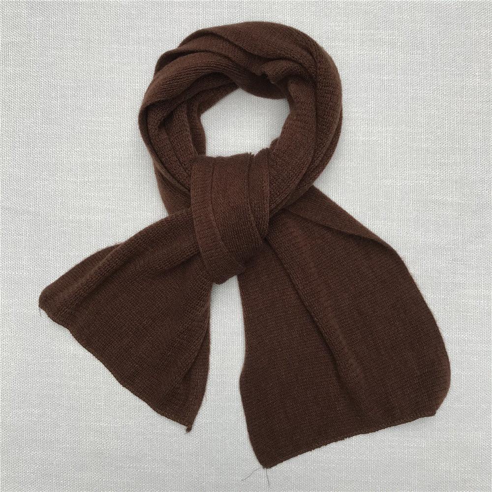 Winter Men's Solid Color Scarf Women's Shawl - Nioor