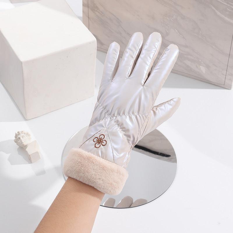 Women's Warm Thickened Velvet Gloves - Nioor