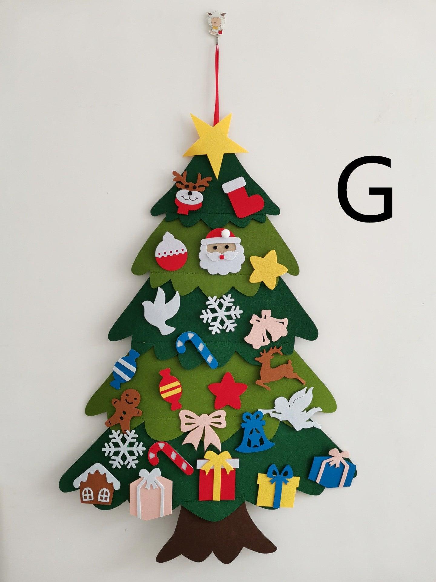 DIY Felt Christmas Tree With Three-dimensional Christmas Tree - Nioor