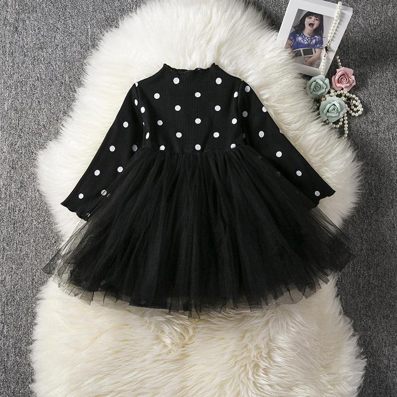 Baby Girls Spring Winter Long Sleeve Tutu Lace Dresses Infantil Newborn 1st Birthday Party Clothes Christening Gown Casual Wear - Nioor