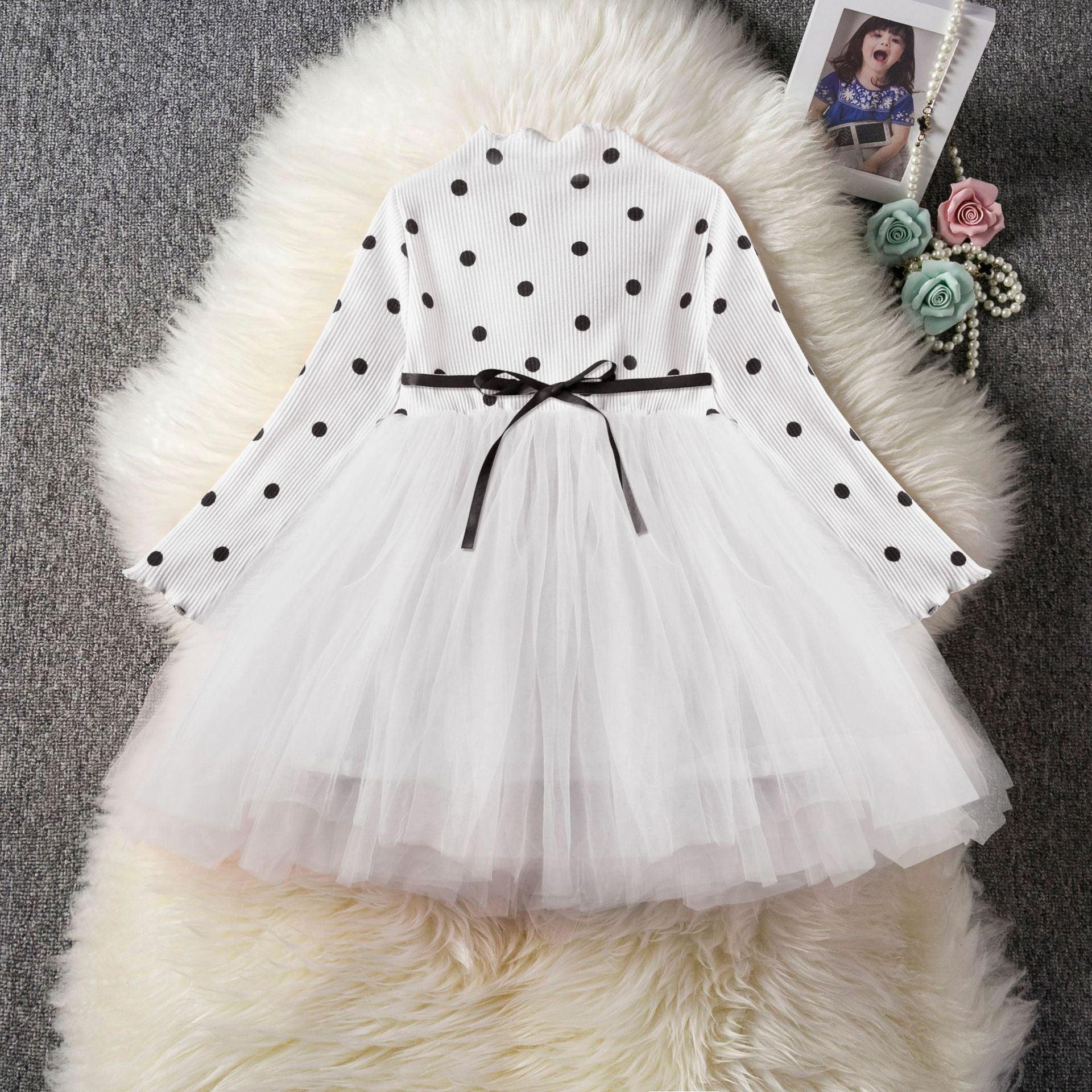 Baby Girls Spring Winter Long Sleeve Tutu Lace Dresses Infantil Newborn 1st Birthday Party Clothes Christening Gown Casual Wear - Nioor